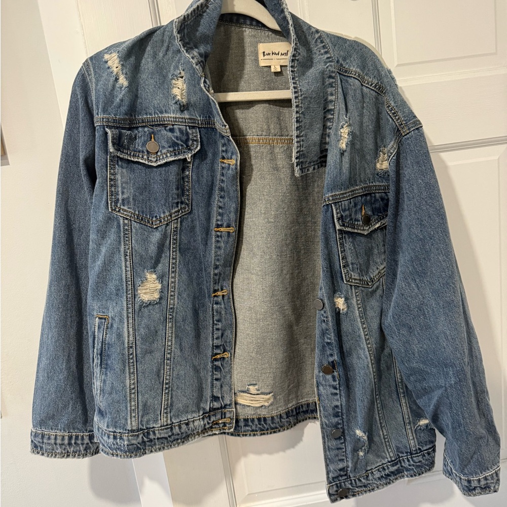 Three Bird Nest Blue Denim Jacket